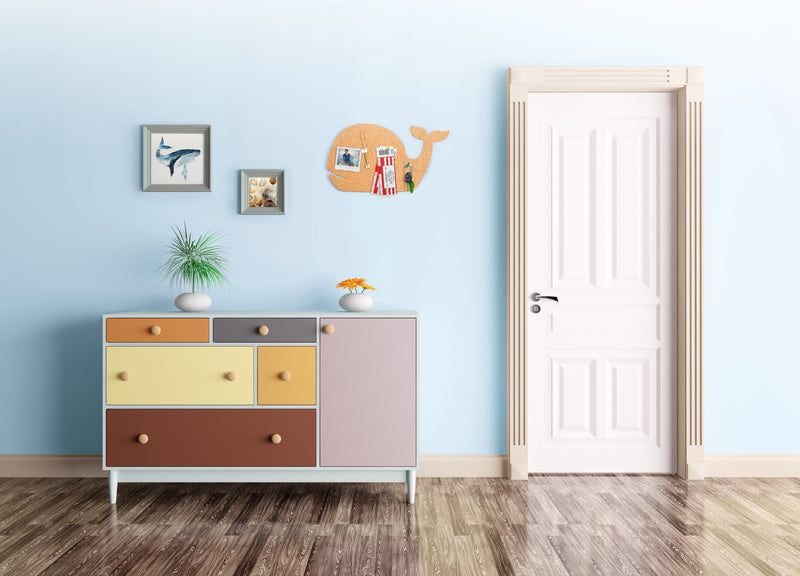 Load image into Gallery viewer, Securit Wall Board - Cork Silhouettes - Cork 27,9x49,3x0,5cm - Pack of 6 - in use
