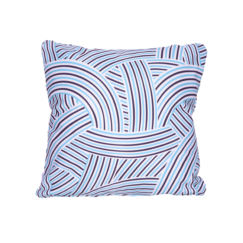 Load image into Gallery viewer, Fermob Croisière Cordage Outdoor Cushion 44 x 44 cm – Maya Blue
