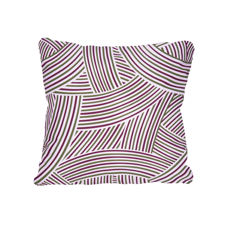 Load image into Gallery viewer, Fermob Croisière Cordage Outdoor Cushion 44 x 44 cm – Black Cherry
