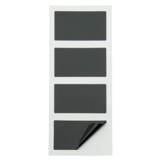 Securit Self Adhesive Chalkboard - Stickers - Black 4,7x8x0,004cm - Pack of 12