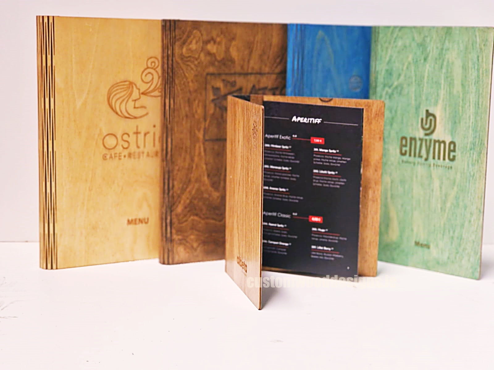 A5 Wood Menus 15x21cm Ireland | Elegant Menu Displays
