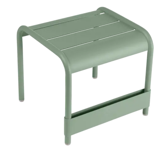 Fermob Luxembourg small low table or footrest with cactus design, measuring 44x42 cm, suitable for indoor or outdoor use.