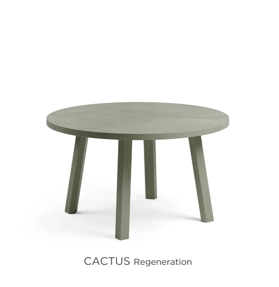 Nardi Maximo Tavolino 60 Maxi round outdoor coffee table with cactus design, suitable for modern garden or patio spaces.