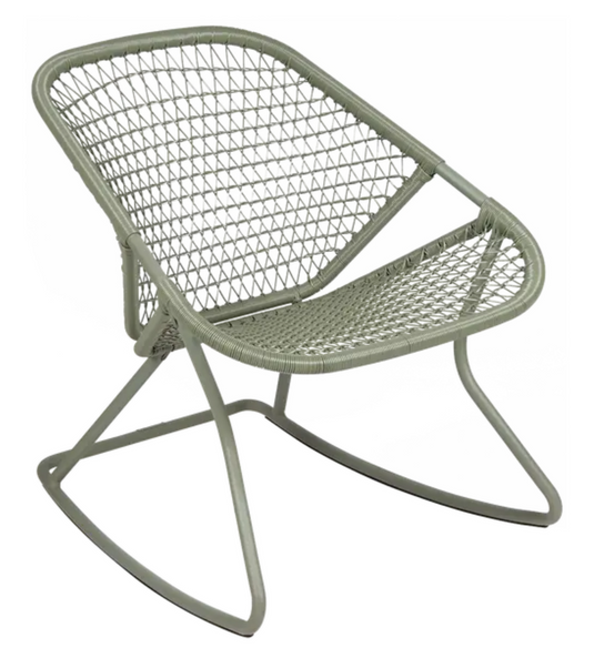 Outdoor metal Sixties Rocking Chair by Fermob with a cactus design, suitable for garden or patio seating.