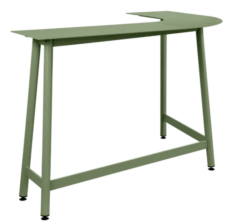 Load image into Gallery viewer, Fermob Bolder Corner Counter bar stool with cactus design, outdoor metal furniture, two-seater garden bench in foxed metal finish.
