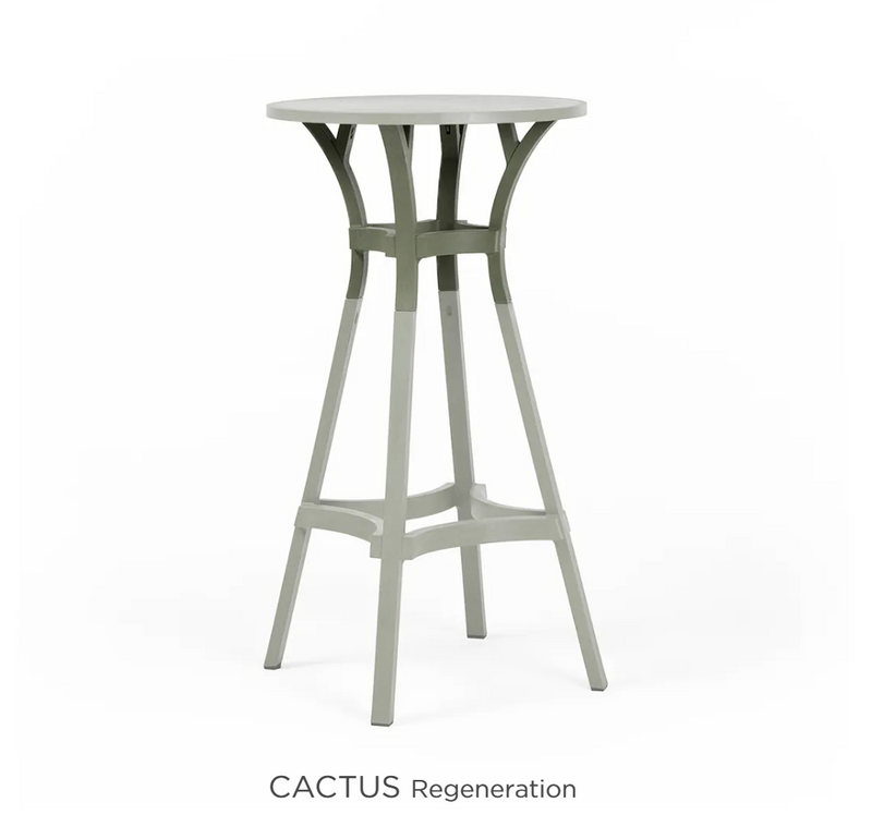 Load image into Gallery viewer, Nardi ReGen Kit Combo High outdoor stool with cactus design on terra-colored surface, suitable for outdoor furniture settings.
