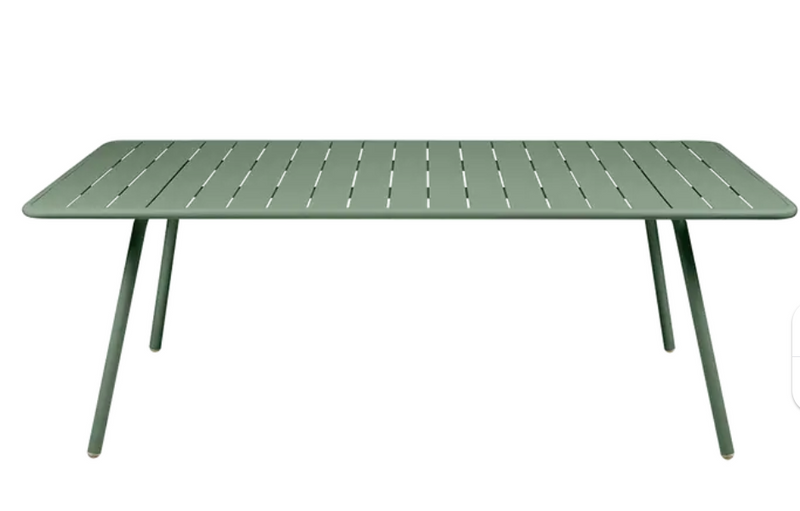 Load image into Gallery viewer, Fermob Luxembourg outdoor table, 207x100 cm, with cactus design, suitable for garden or patio dining and outdoor furniture.
