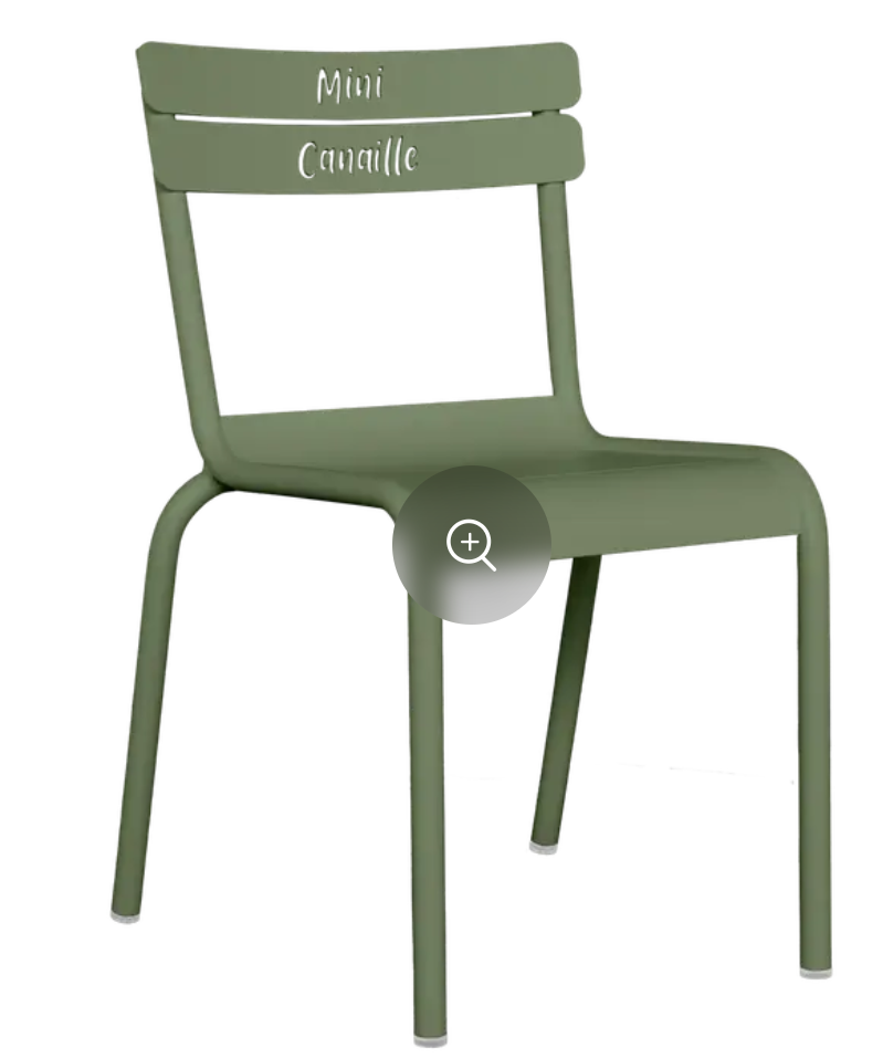 Load image into Gallery viewer, Fermob Luxembourg Kid Chair with cactus motif, small colorful children's chair for cozy corners or play areas.
