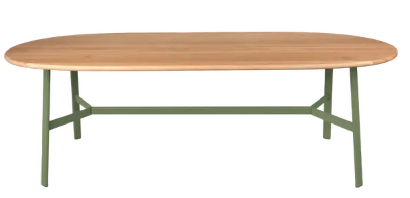 Load image into Gallery viewer, Fermob SO'O Oval Oak Table, 220x95 cm, solid wood dining table with 8 seats, natural oak finish for modern dining rooms.
