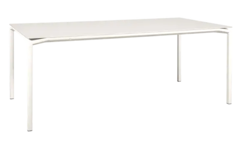 Load image into Gallery viewer, Fermob Calvi Aeris mineral dining table with 195x95 cm tabletop, designed for eight-seater dining.
