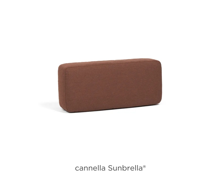 Load image into Gallery viewer, Sunbrella Maximo back cushion for sofa by Custom Wood Designs, outdoor modular furniture replacement cushion with sun protection fabric.
