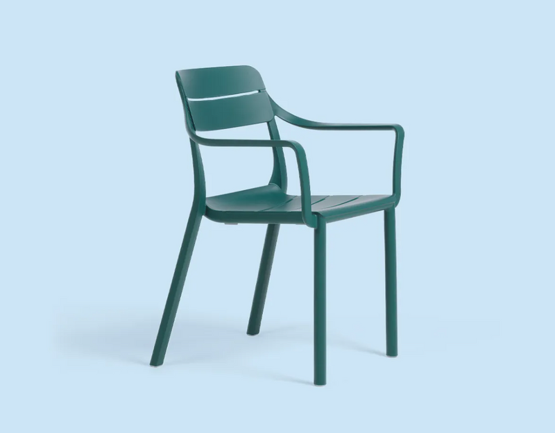 Load image into Gallery viewer, Cassia Nardi outdoor armchair with a sleek design, stackable outdoor furniture chair, perfect for patio or garden use.
