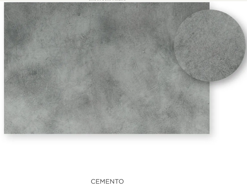 Load image into Gallery viewer, Nardi laminate table top in cement color, 110x70cm, suitable for outdoor use, with a smooth, durable surface.
