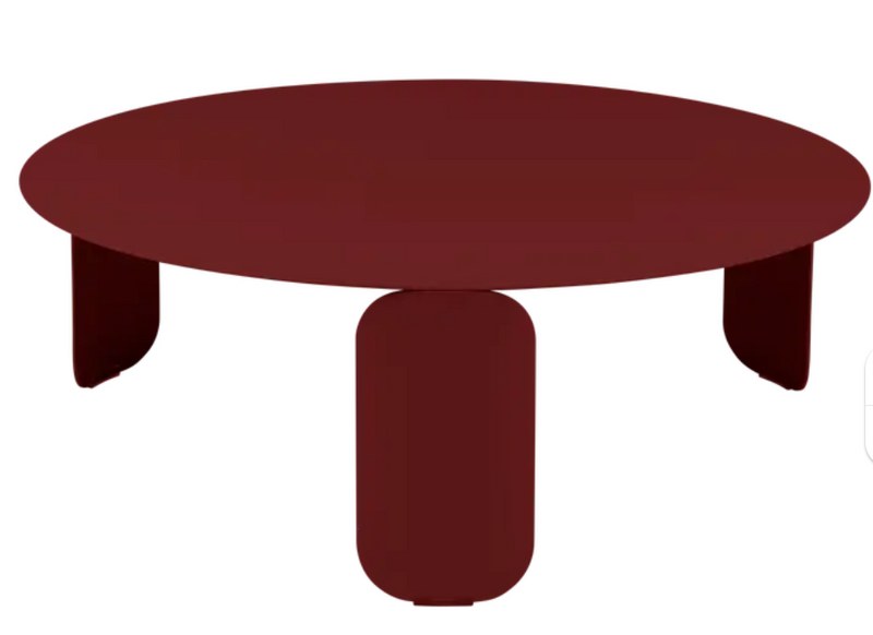 Load image into Gallery viewer, Fermob Bebop Low Outdoor Table Ø80cm in anthracite, round design perfect for outdoor patio or garden seating areas.
