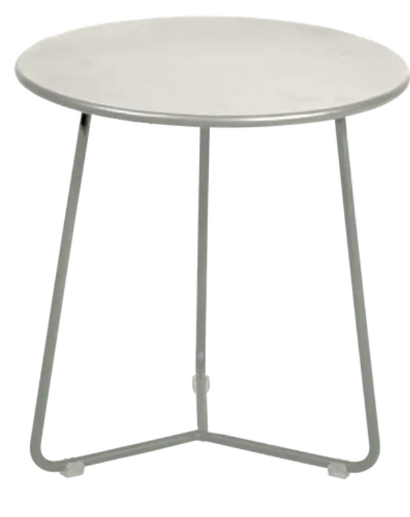 Load image into Gallery viewer, Small Fermob Cocotte occasional table in clay color, with round top and sleek metal legs, perfect for versatile living spaces.
