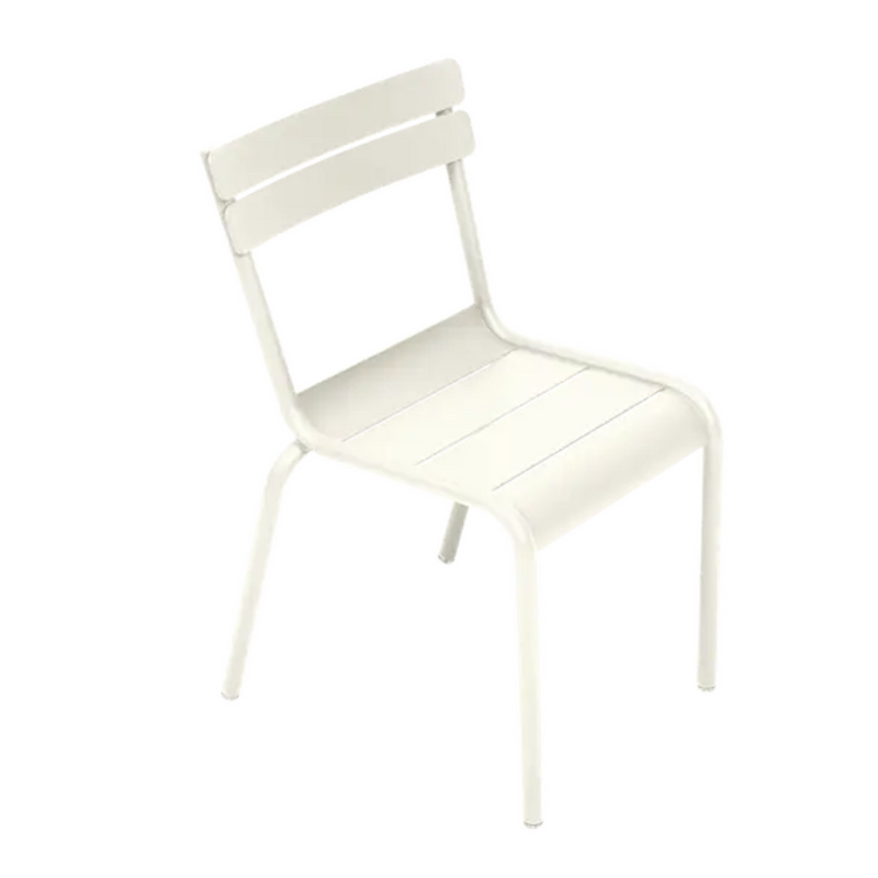 Load image into Gallery viewer, Clay grey Fermob Luxembourg Kid Chair with a smooth, rounded design, ideal for children's restaurant and corner furniture.
