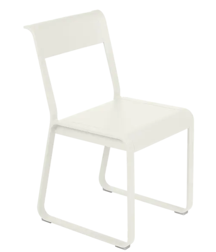 Load image into Gallery viewer, Fermob Bellevie V2 metal chair in clay finish with a sleek, modern outdoor design suitable for patio or garden spaces.
