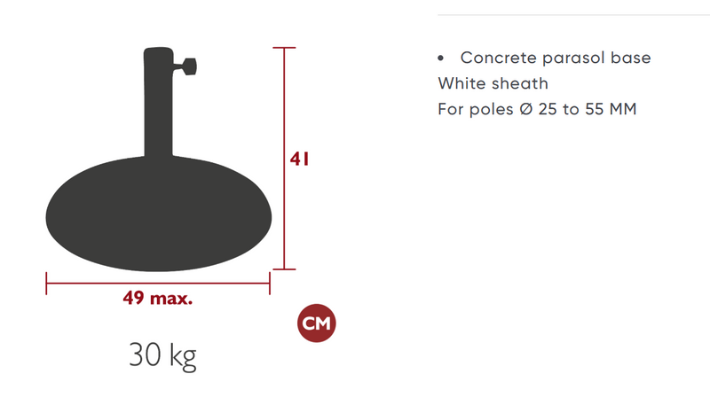 Load image into Gallery viewer, Concrete Parasol Base 30kg
