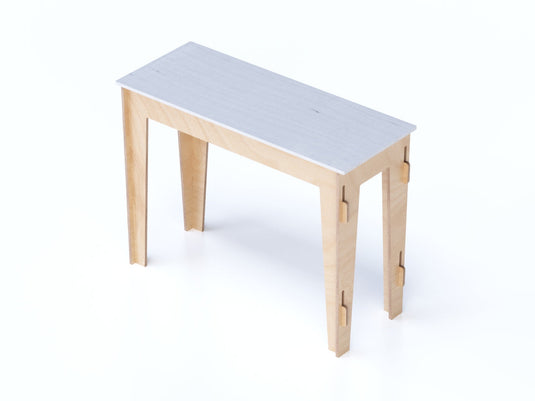 Consolle Modern Wooden Table with White Top