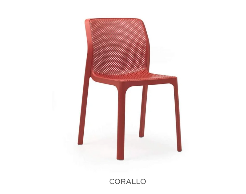 Load image into Gallery viewer, Nardi Corallo Bit outdoor chair with a sleek, modern design and woven seat, perfect for patio and outdoor furniture.
