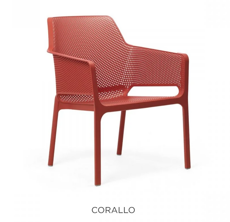 Load image into Gallery viewer, Nardi Net Relax outdoor chair with woven design, black frame, and comfortable seating for outdoor relaxation.
