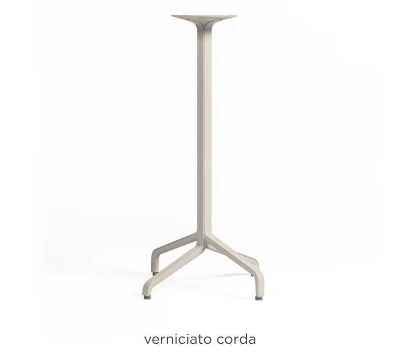 Load image into Gallery viewer, Nardi Base Table with High Fix design, sturdy CordaBase Frasca for outdoor or indoor use, black metal finish.
