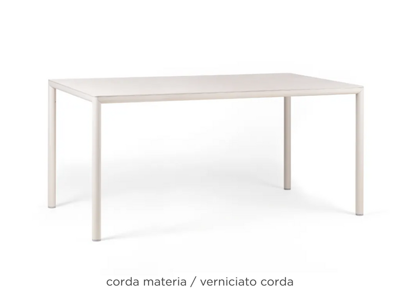 Load image into Gallery viewer, Nardi Piave outdoor table with 160x90 cm wooden top and sturdy frame, ideal for garden or patio seating areas.
