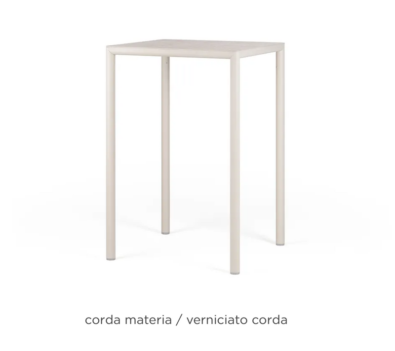 Load image into Gallery viewer, Nardi Piave 70 high outdoor table with HPL top and aluminum frame, ideal for hospitality settings in Ireland and UK
