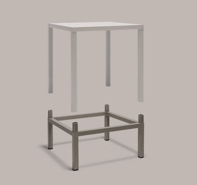 Load image into Gallery viewer, Nardi Cube 70 height extension kit for Nardi table, showing a sleek metal extension piece for taller table height.
