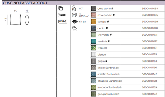 Nardi outdoor cushion with custom wood designs, soft fabric cover and plush filling, ideal for outdoor seating.