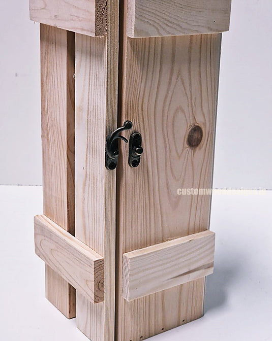 Rustic Bottle Box - Natural Single x 25 Corporate Gift Box with Wood Wool Custom Wood Designs __label: Multibuy gift gift box single box wine box wood wool CustomWoodDesignsIreland90f75293-8b68-47b0-a717-8193b9ac1704_31cf51d1-73c5-4b30-a0ef-99bf849b3c27