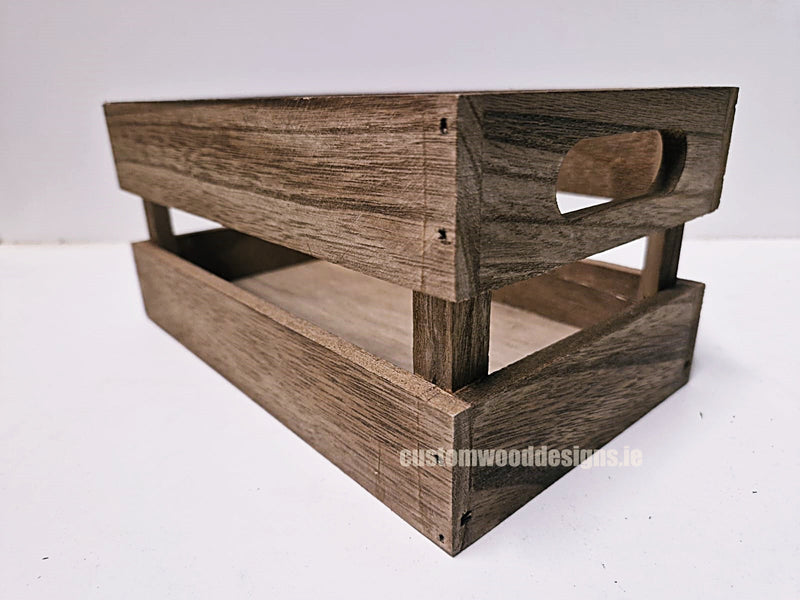 Load image into Gallery viewer, Wooden vintage table caddy pack of 10 Securit __label: Multibuy CustomWoodDesignsIrelandBrandedwoodecratesFruitcratesIrelanddisplaycratesirelandcustomisedcrateswoodencrates_1_0a470dca-dbce-495d-be92-a2cb8a9146f0
