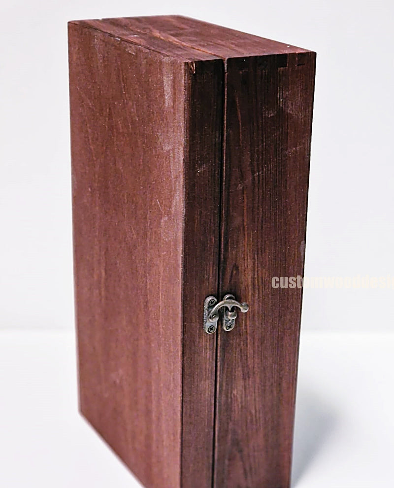 Load image into Gallery viewer, Hinged Lid 2 Bottle Box - Burgundy x25 Custom Wood Designs __label: Multibuy Bottle Box Bottle Boxes gift box Gift Boxes Single bottle box wooden Box CustomWoodDesignsIrelandCorporategiftboxesBottleBoxesGiftingboxesforbottleslaserengravedbottleboxespersonalisedbottleboxesCorporateboxesrusticboxwinebo_10_1f1f8572-729b-4254-9de6-5de4

