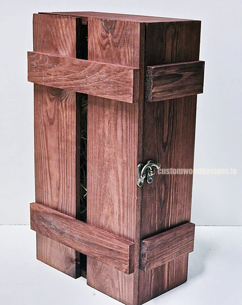 Load image into Gallery viewer, Rustic Bottle Box - Burgundy Double x 25 Bottle box Custom Wood Designs __label: Multibuy Bottle Box gift box Gift Boxes wooden Box CustomWoodDesignsIrelandCorporategiftboxesBottleBoxesGiftingboxesforbottleslaserengravedbottleboxespersonalisedbottleboxesCorporateboxesrusticboxwinebo_6_807f8cb1-2be8-49ca-8697-9ac65
