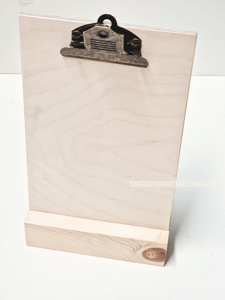 Load image into Gallery viewer, Clipboard Block Set - A5 Natural x10 Custom Wood Designs CustomWoodDesignsIrelandDoublesidedA4sizePointofsaleInformationholderA4clipboardandblocksetInformationDisplayretailhospitalitycorporateCWD_15
