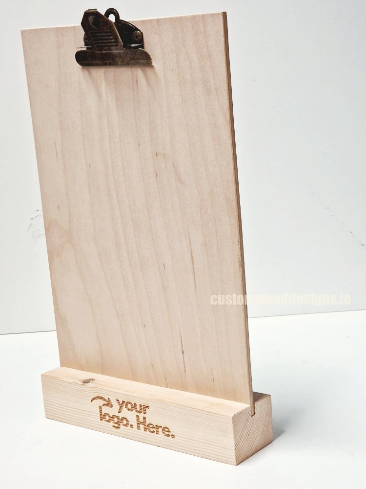 Load image into Gallery viewer, Clipboard Block Set - A4 Natural x10 Custom Wood Designs CustomWoodDesignsIrelandDoublesidedA4sizePointofsaleInformationholderA4clipboardandblocksetInformationDisplayretailhospitalitycorporateCWD_16

