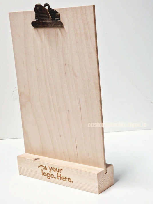 Clipboard Block Set - A4 Natural x10 Custom Wood Designs CustomWoodDesignsIrelandDoublesidedA4sizePointofsaleInformationholderA4clipboardandblocksetInformationDisplayretailhospitalitycorporateCWD_16