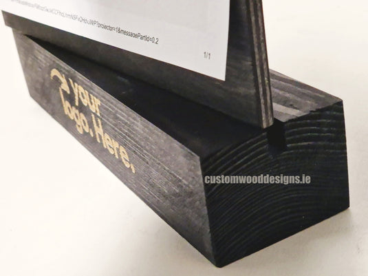 Double Sided Info Display - A4 Black x10 Custom Wood Designs CustomWoodDesignsIrelandDoublesidedA4sizePointofsaleInformationholderA4clipboardandblocksetInformationDisplayretailhospitalitycorporateCWD_21