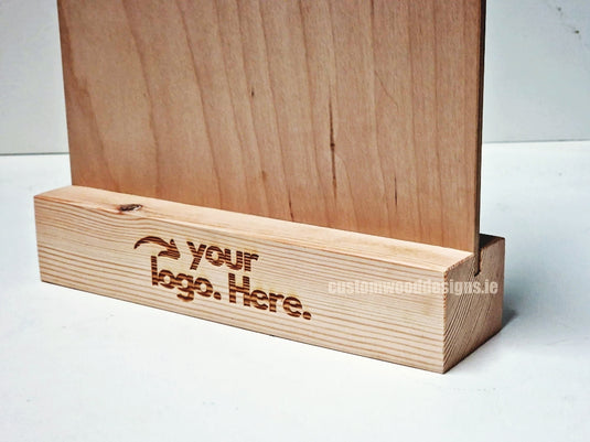 Clipboard Block Set - A4 Natural x10 Custom Wood Designs CustomWoodDesignsIrelandDoublesidedA4sizePointofsaleInformationholderA4clipboardandblocksetInformationDisplayretailhospitalitycorporateCWD_9