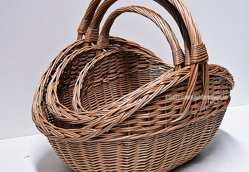 Load image into Gallery viewer, 10 x Shopper Basket 3.3- 38hx43x28 Custom Wood Designs __label: Multibuy CustomWoodDesignsIrelandIrishsuppliuerofWickerbasketsnaturalwickerbasketsPolywickebasketscorporategiftingbasketsretaildisplaybasketsdisplaybasketsgifting_12_695f12d0-5710-4ed1-8d43-c2

