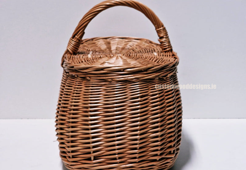 Load image into Gallery viewer, 10 x Oval Picnic Basket - 40hx50x33cm Custom Wood Designs __label: Multibuy CustomWoodDesignsIrelandIrishsuppliuerofWickerbasketsnaturalwickerbasketsPolywickebasketscorporategiftingbasketsretaildisplaybasketsdisplaybasketsgifting_12_b8421e09-2537-48b8-b05f-68
