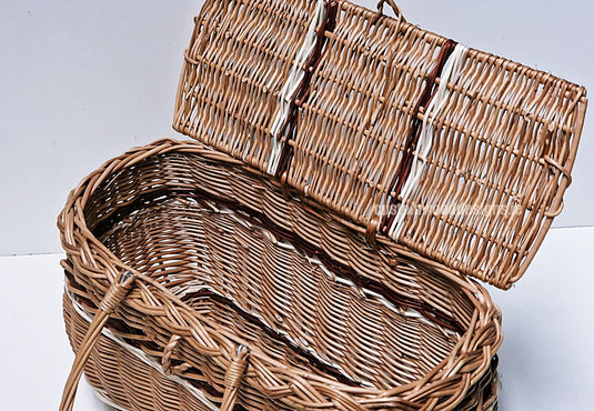10 x Coloured Beach Basket - 41hx39x21 Custom Wood Designs __label: Multibuy CustomWoodDesignsIrelandIrishsuppliuerofWickerbasketsnaturalwickerbasketsPolywickebasketscorporategiftingbasketsretaildisplaybasketsdisplaybasketsgifting_1_735adf95-a1b8-480b-bd51-d82