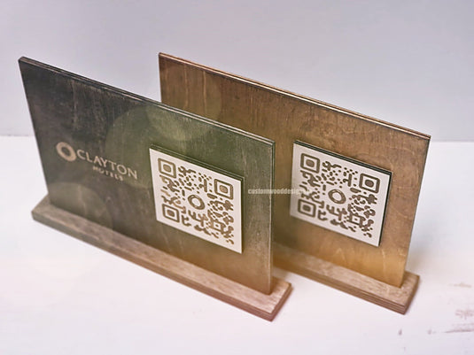QR Display Stands A5 Brown Birch 10-1000 Custom Wood Designs CustomWoodDesignsIrelandQRStandsWoodenQRcodesHospitalityQRCodesNaturalWoodQRcodesQRdisplaystands_3_1ca9815c-6ab5-455e-aed1-e05ecc5dfc9a