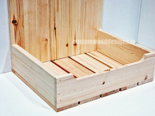 Natural Pine Crate-Style countertop Display - Custom Wood Designs