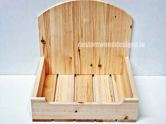 Natural Pine Crate-Style countertop Display - Custom Wood Designs