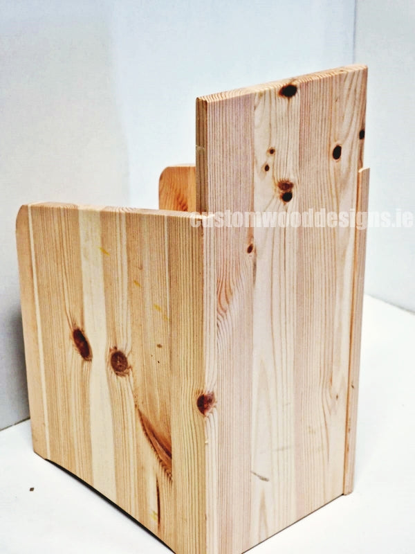 Load image into Gallery viewer, Natural Pine Two-Tier Compact Countertop Display - Custom Wood Designs
