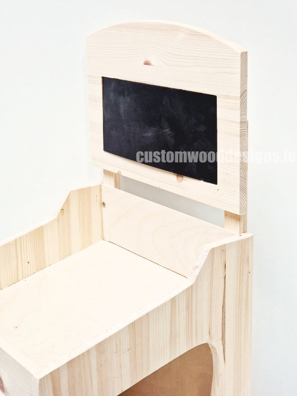 Load image into Gallery viewer, Natural Pine Two-Tiered Countertop Display for Baked Goods - Custom Wood Designs
