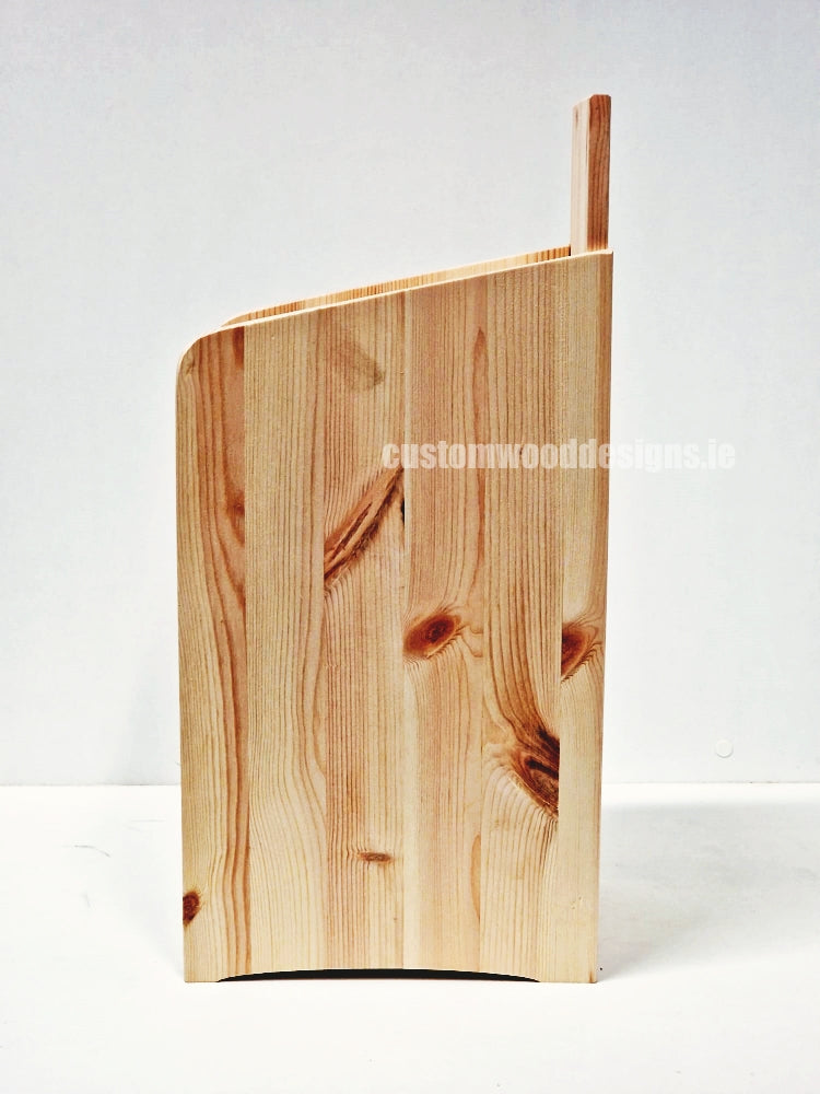 Load image into Gallery viewer, Natural Pine Three-Shelf Compact Countertop Display - Custom Wood Designs
