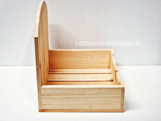 Natural Pine Crate-Style countertop Display - Custom Wood Designs