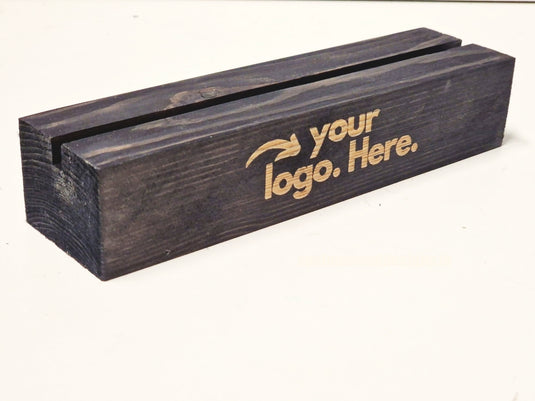A4 Black Pine Display Block – Black (Pack of 10) - Custom Wood Designs